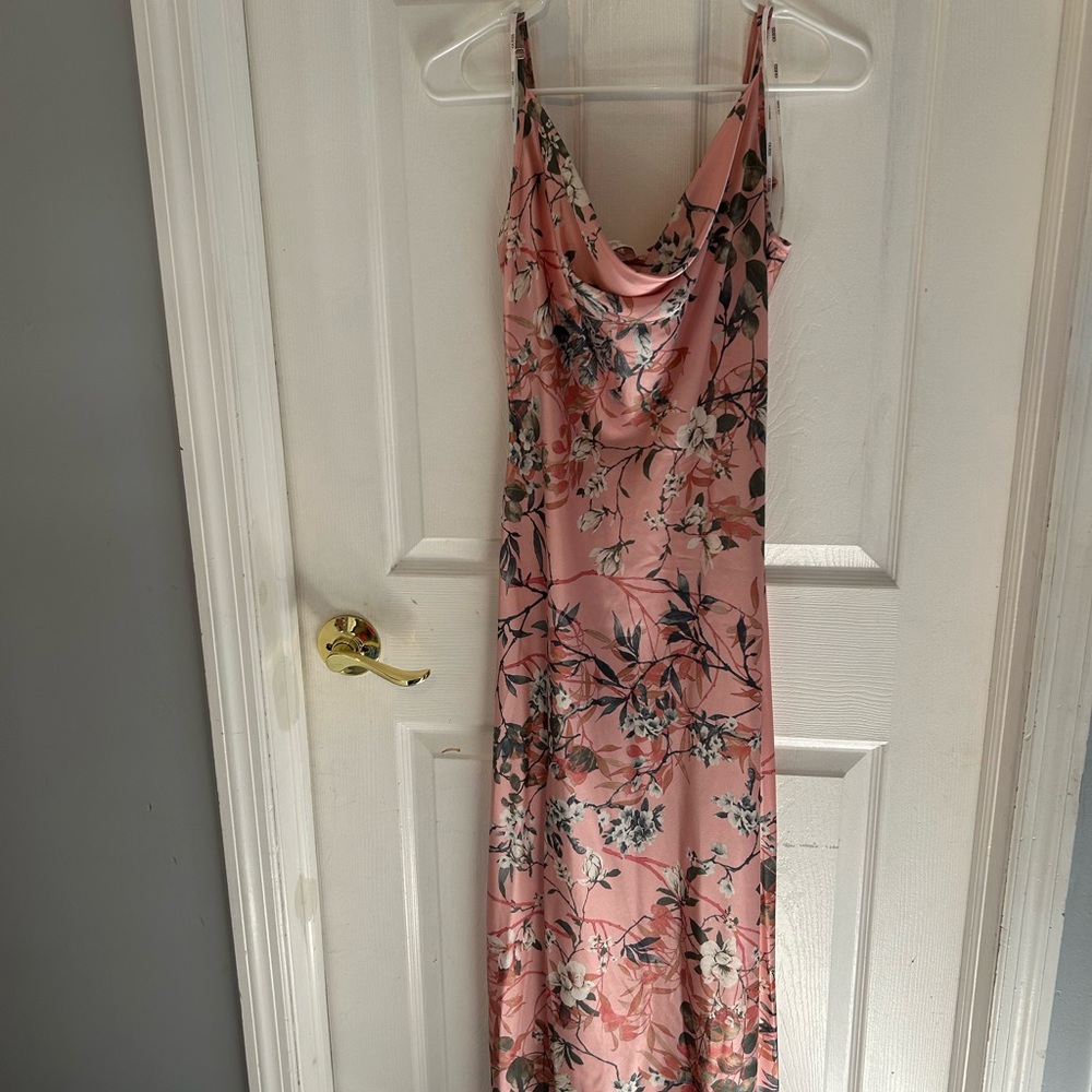 Guess Floral Peach Maxi Dress